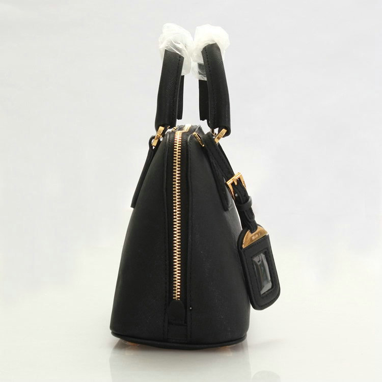 2014 Prada Saffiano Leather Small Two Handle Bag BL0838 black for sale